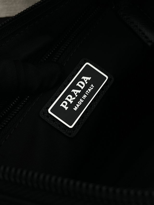 Prada original nylon medium shoulder bag 2VH192 black