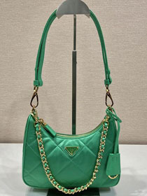 Prada original nylon re-edition mini bag 1BC204 green
