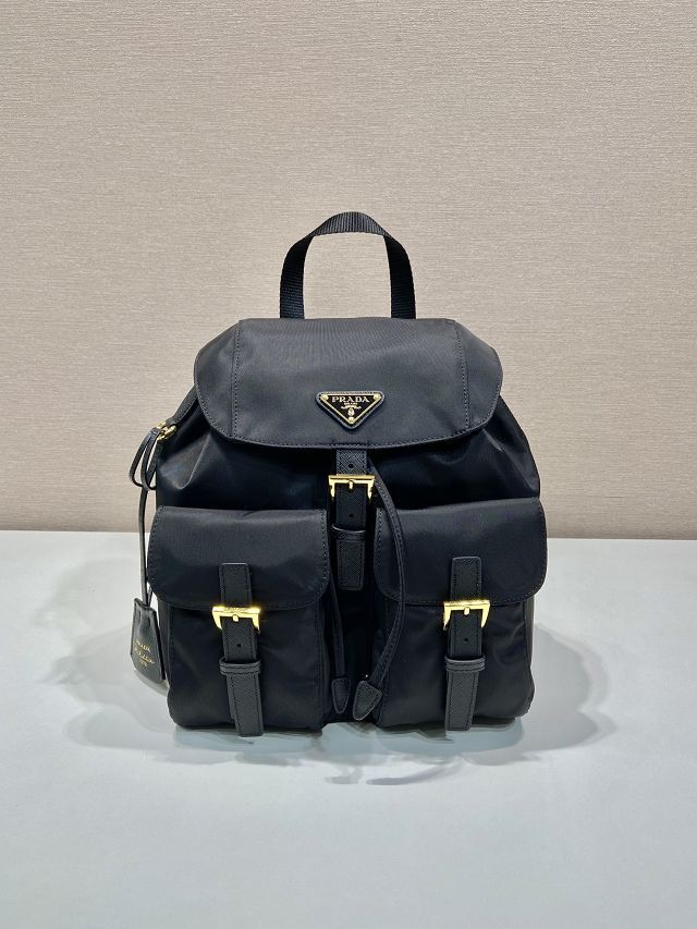Prada original nylon small backpack 1BZ677 black