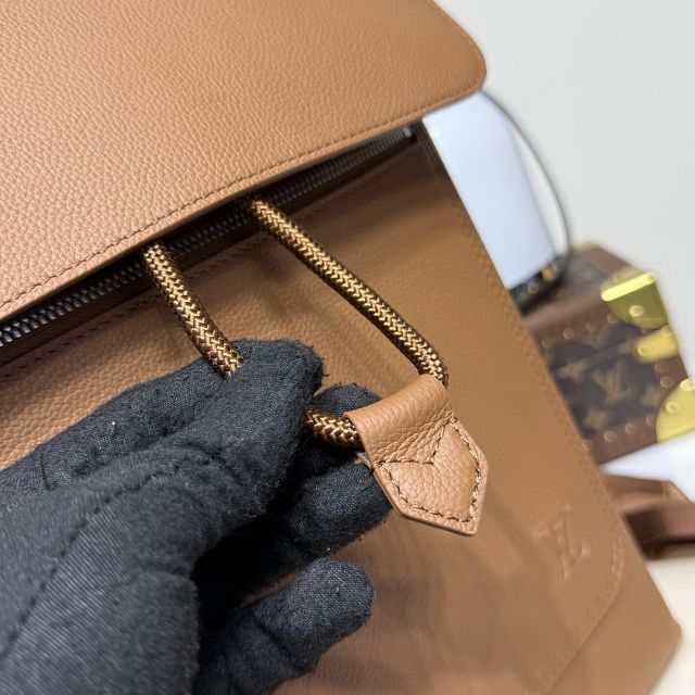 Louis vuitton original calfskin fastline backpack M26023 brown