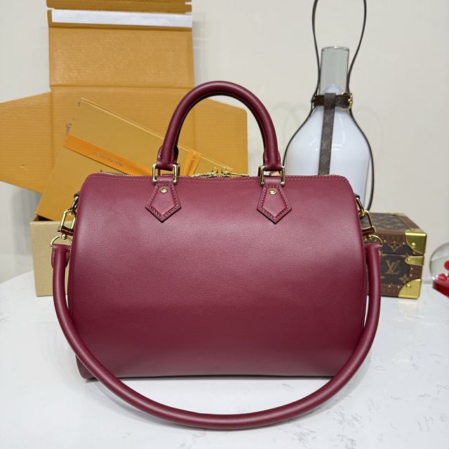Louis vuitton original calfskin speedy soft 30 M25766 bordeaux