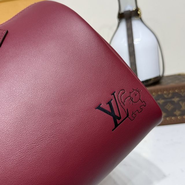 Louis vuitton original calfskin speedy soft 30 M25766 bordeaux