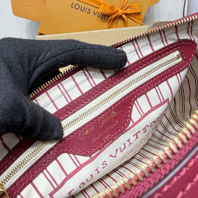 Louis vuitton original calfskin speedy soft 30 M25766 bordeaux