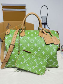 Louis vuitton original ostrich calfskin speedy P9 40 N87523 green