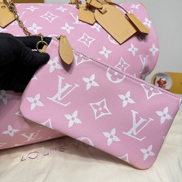 Louis vuitton original soft calfskin speedy P9 50 M11565 pink