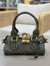Chloe original calfskin small paddington bag CH0004 dark green