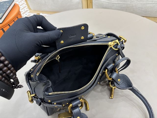 Chloe original calfskin small paddington bag CH0004 navy blue