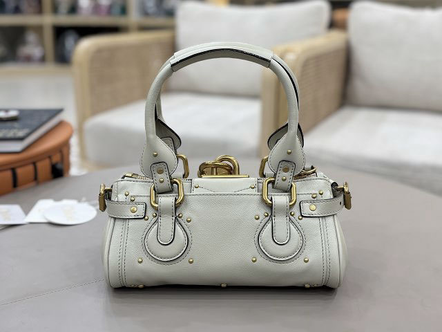 Chloe original calfskin small paddington bag CH0004 white