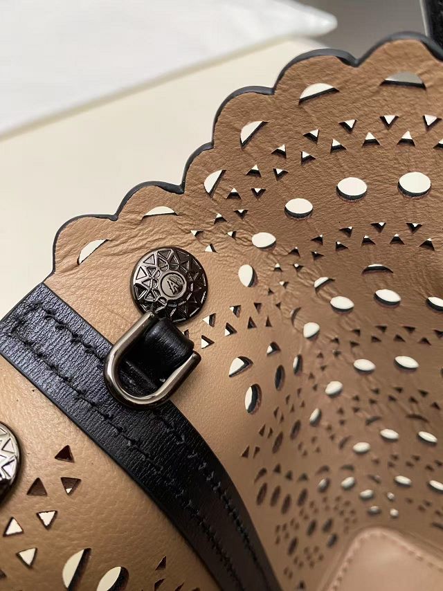 Alaia original vienne wave calfskin mina 16 bag AL0005 black