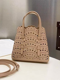 Alaia original vienne wave calfskin mina 16 bag AL0005 desert
