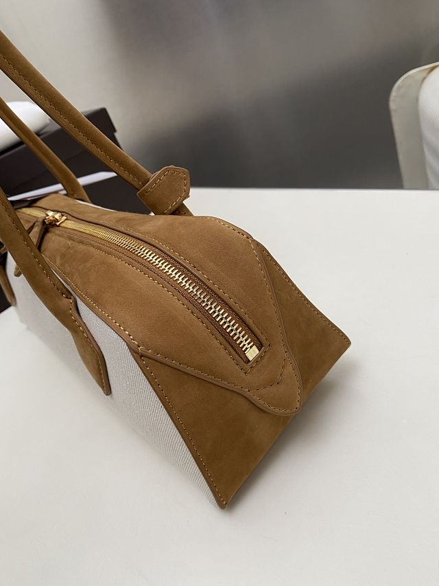 Alaia original canvas le teckel medium bag AL0024 brown	