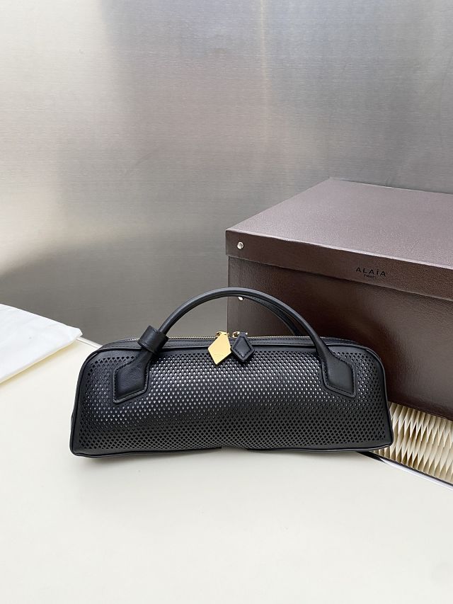 Alaia original lambskin le teckel clutch AL0022 black