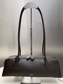 Alaia original lambskin le teckel medium bag AL0024 dark brown