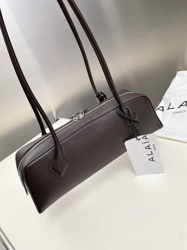 Alaia original lambskin le teckel medium bag AL0024 dark brown