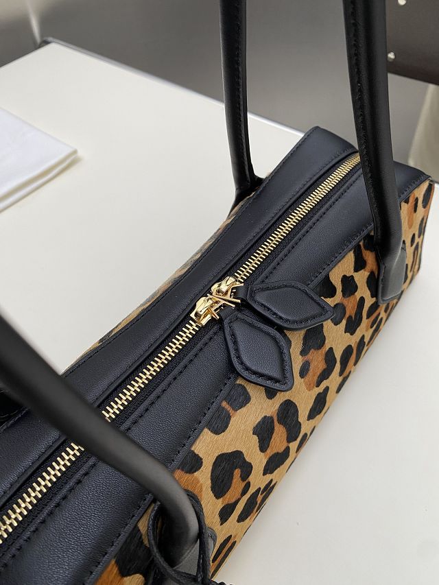 Alaia original leopard haircalf le teckel medium bag AL0024 brown