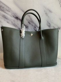 Hermes original negonda leather garden party large 36 bag HG0036 vert de grey