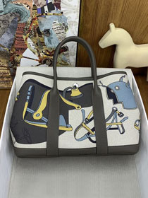 Hermes original canvas medium garden party 30 bag HG0030 grey etoupe