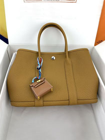 Hermes original negonda leather medium garden party 30 bag HG0030 sesame