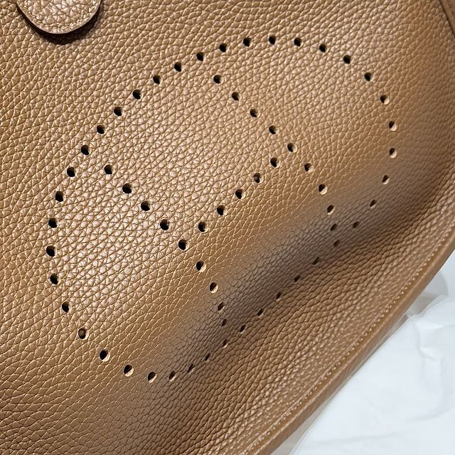 Hermes original togo leather evelyne pm shoulder bag E29 alezan