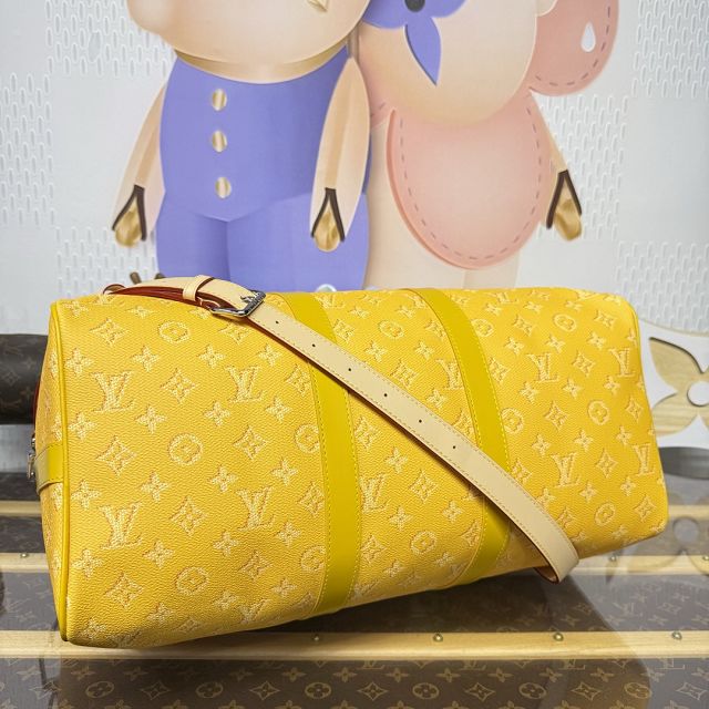 Louis vuitton monogram canvas keepall 45 M26867 yellow