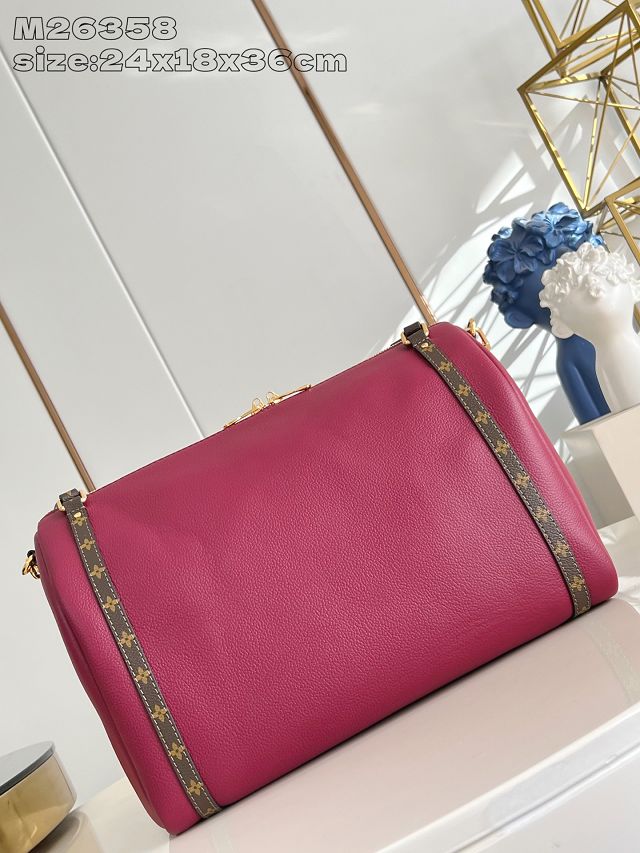 Louis vuitton original calfskin express travel MM M27689 carmin