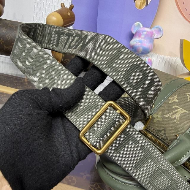 Louis vuitton original monogram canvas keepall 25 M26930 green