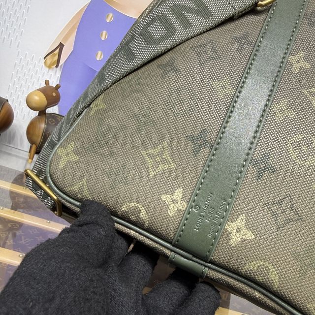 Louis vuitton original monogram canvas keepall 50 M26959 green