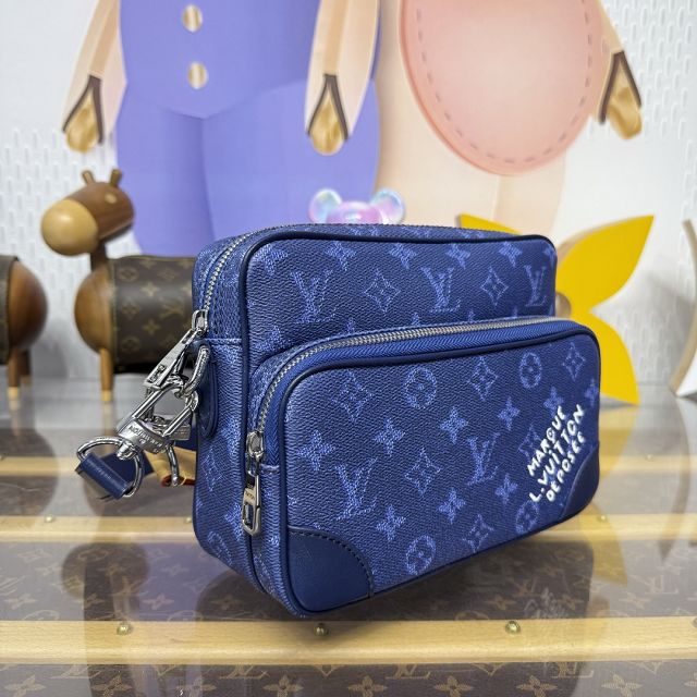 Louis vuitton original monogram canvas nil city bag M26823 blue