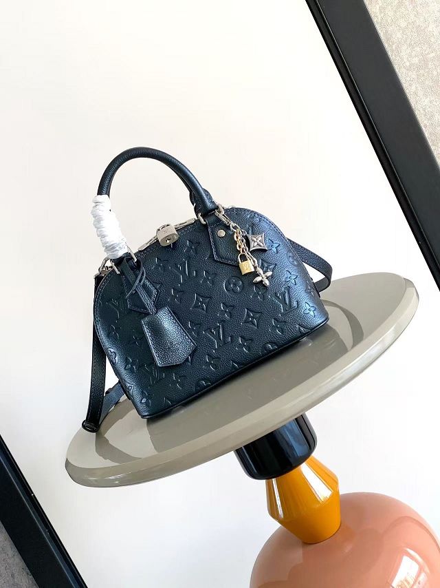 Louis vuitton original calfskin alma BB handbag M26686 shimmery ink