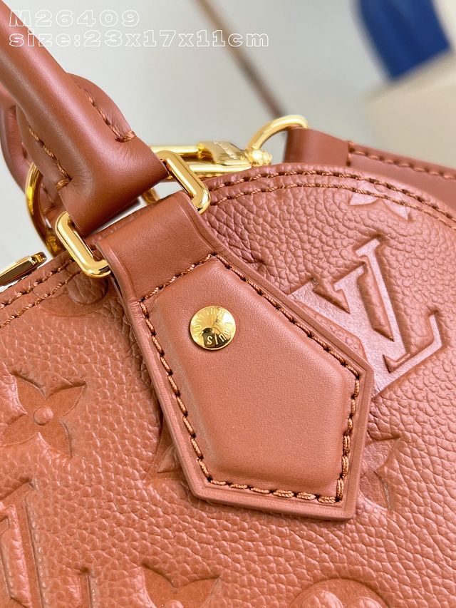Louis vuitton original calfskin alma BB handbag M28661 tan