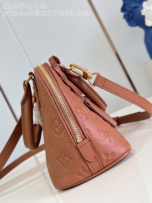 Louis vuitton original calfskin alma BB handbag M28661 tan