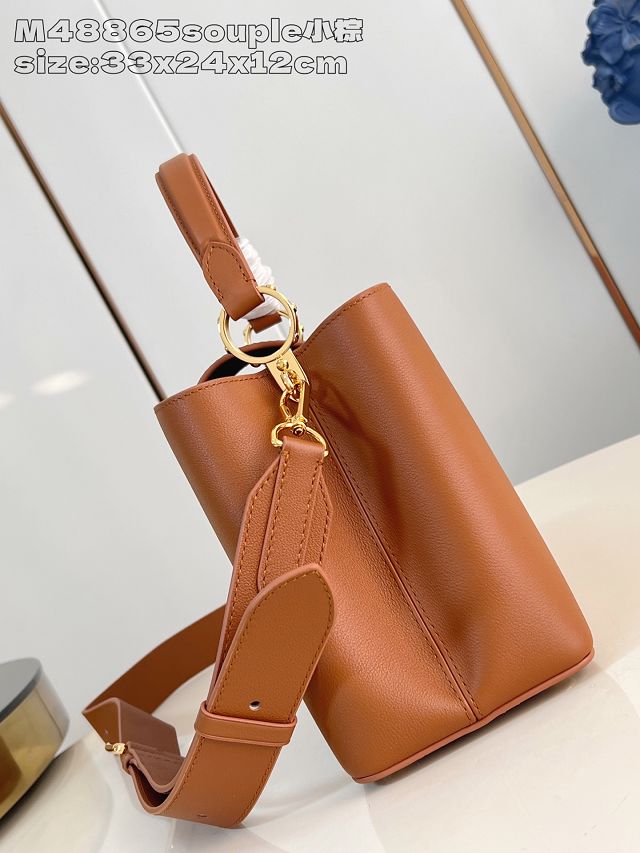 Louis vuitton original calfskin capucines MM souple M14371 cognac