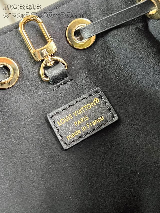 Louis vuitton original calfskin coussin bucket M26216 black