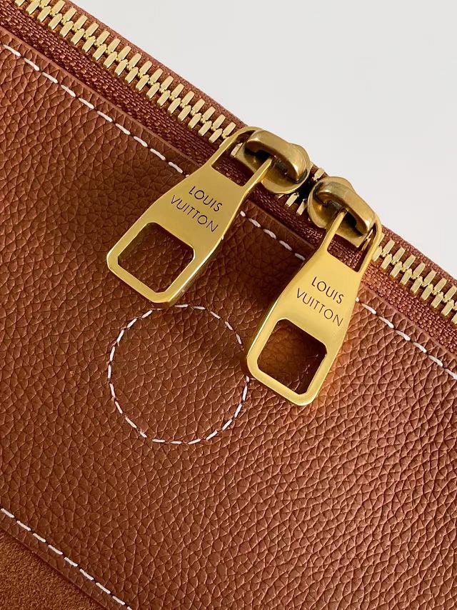 Louis vuitton original calfskin low key duffle tote M26688 cognac