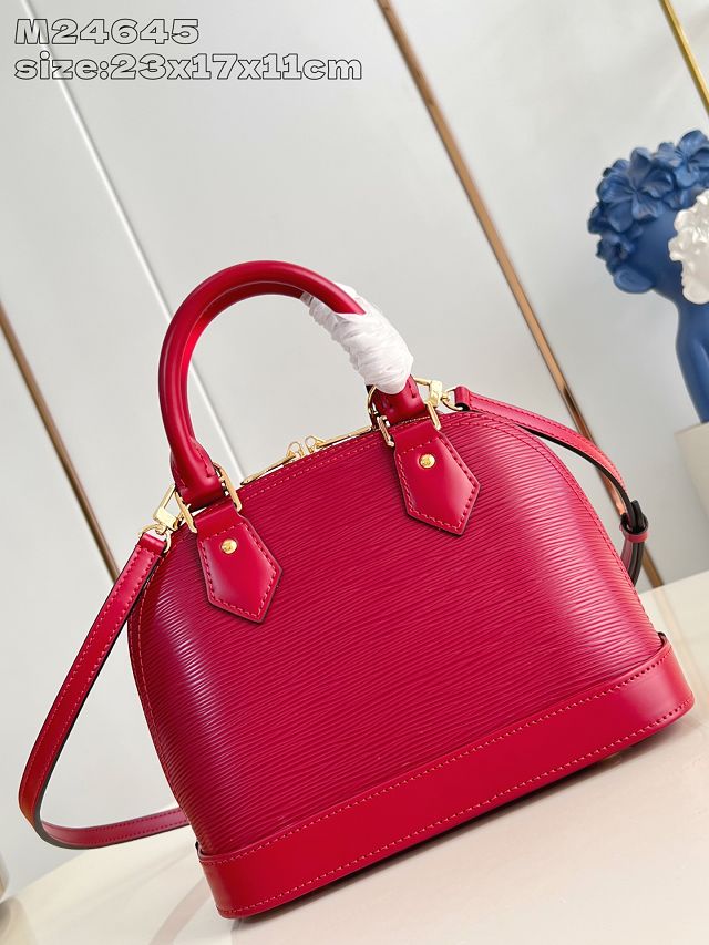Louis vuitton original epi leather alma BB M24645 wine