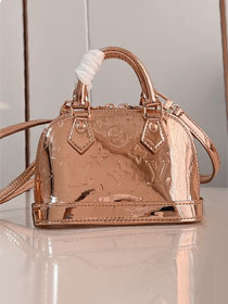 Louis vuitton original monogram miroir canvas nano alma M14339 copper