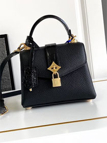 Louis vuitton original calfskin rose des vents mini handbag m86011 black