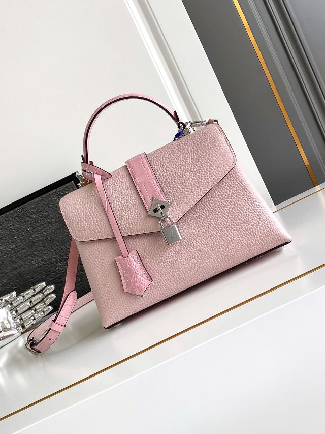 Louis vuitton original calfskin rose des vents pm handbag m86012 pink