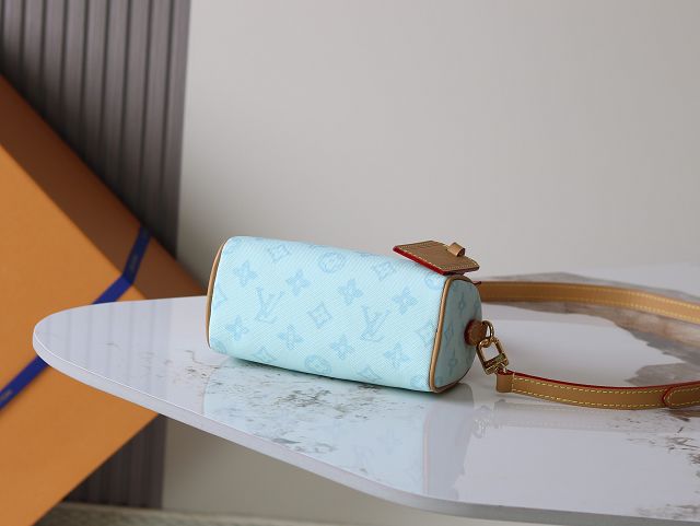 Louis vuitton original monogram canvas nano speedy M28323 blue