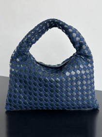 BV original denim&calfskin medium hop bag 789028 blue