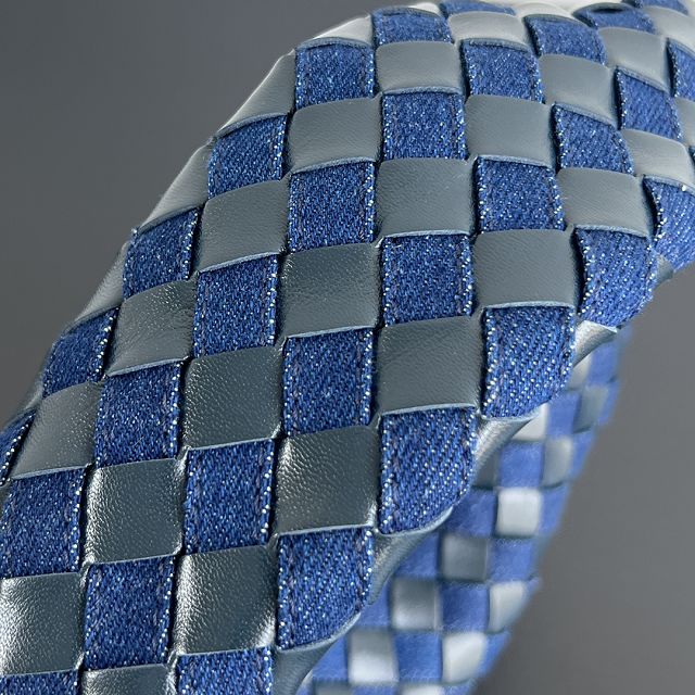 BV original denim&calfskin medium hop bag 789028 blue