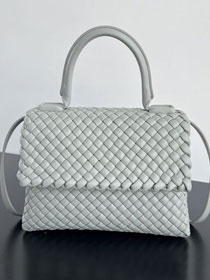 BV original lambskin patti top handle bag 776783 agate grey