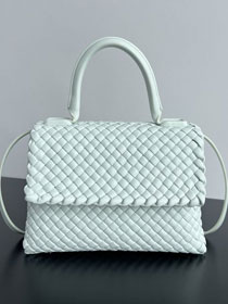 BV original lambskin patti top handle bag 776783 glacier