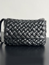 BV original rumple calfskin shoulder bag 776519 black