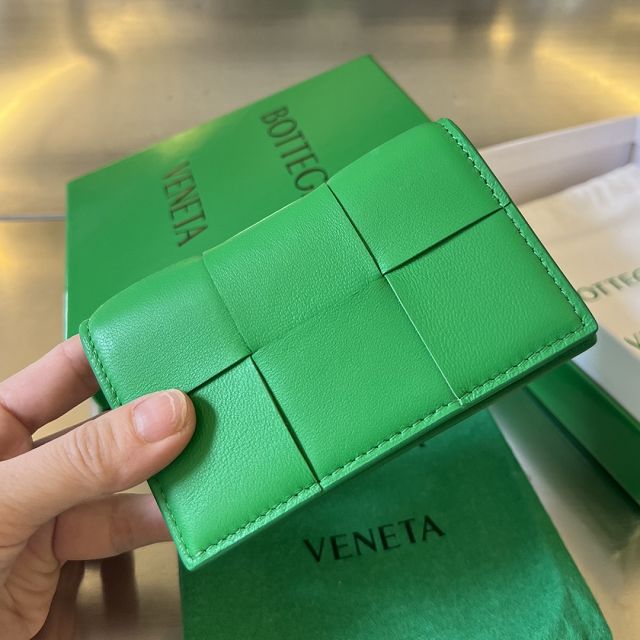 BV original lambskin cassette business card case 651396 