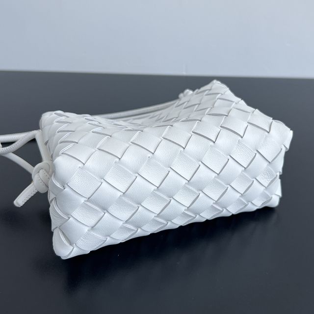 BV original lambskin mini loop camera bag 723547 white