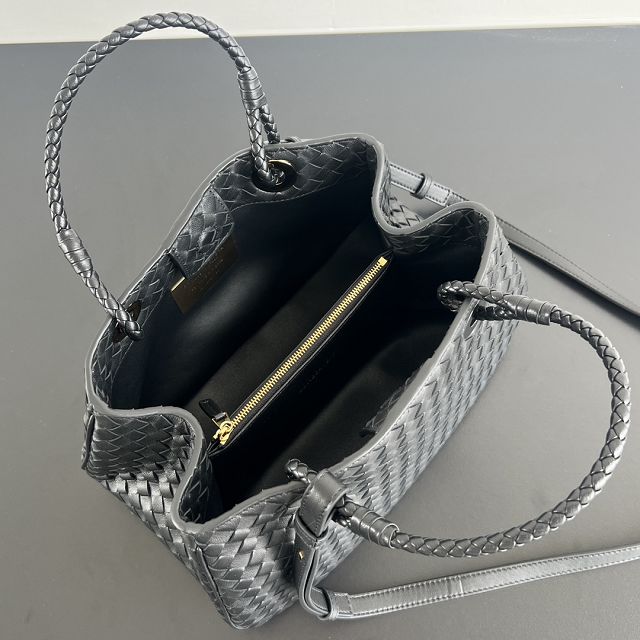 BV original lambskin basket bag 836261 black