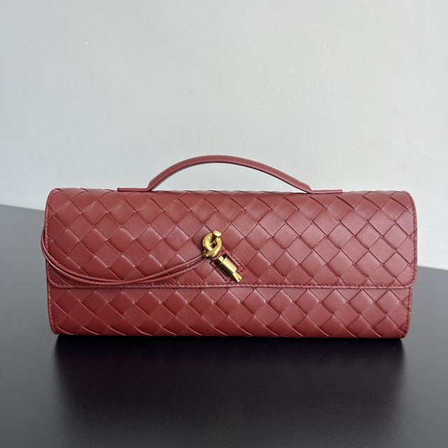 BV original lambskin andiamo long clutch 741511 sapele