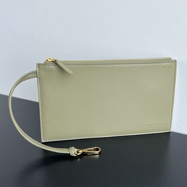 BV original lambskin large parachute shoulder bag 796571 travertine