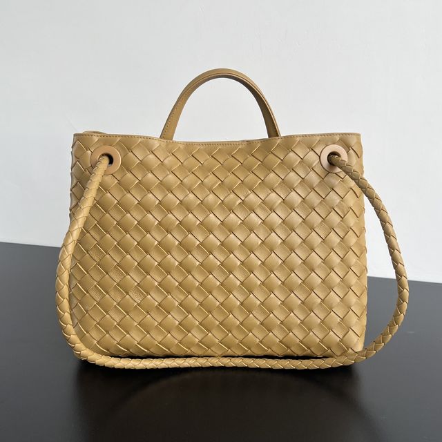 BV original lambskin small andiamo 743568 dark praline